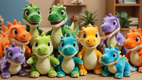 Les peluches dinosaure : câlins et couleurs au rendez-vous !
